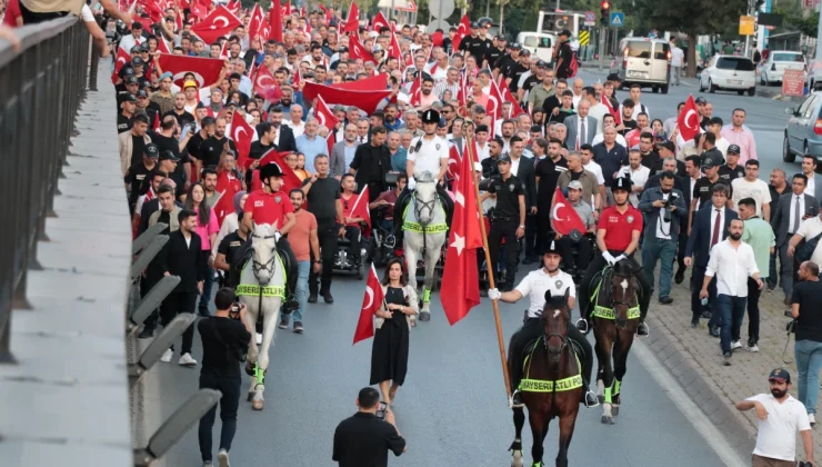 Kayseri’de ’15 Temmuz Milletin Zaferi Yürüyüşü’ ve anma etkinlikleri yapıldı