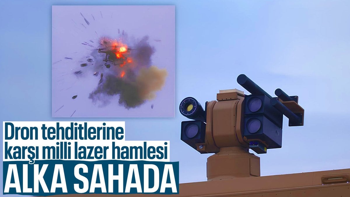 Milli üretim ALKA lazer silahı, drone tehditlerine karşı kalkan oluyor