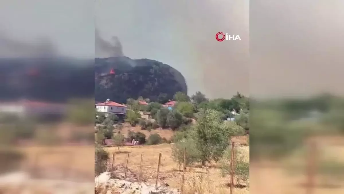 Muğla’daki orman yangınında müdahale çalışmaları devam ediyor