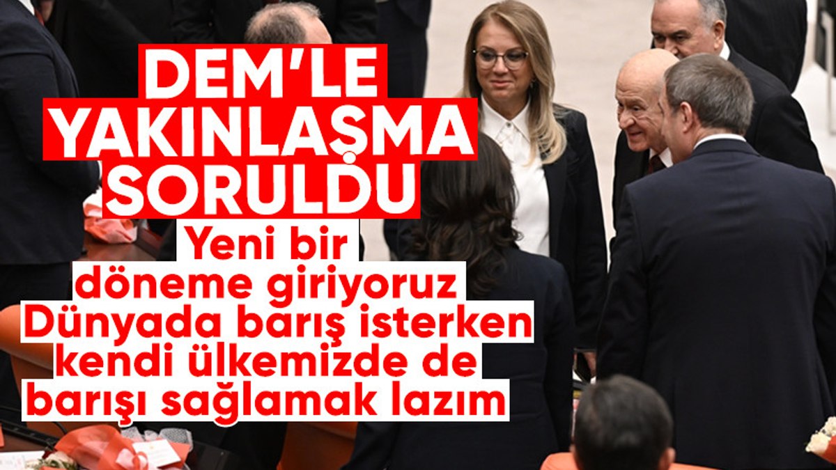 Devlet Bahçeli: Dünyada barış isterken kendi ülkemizde barışı sağlamak lazım