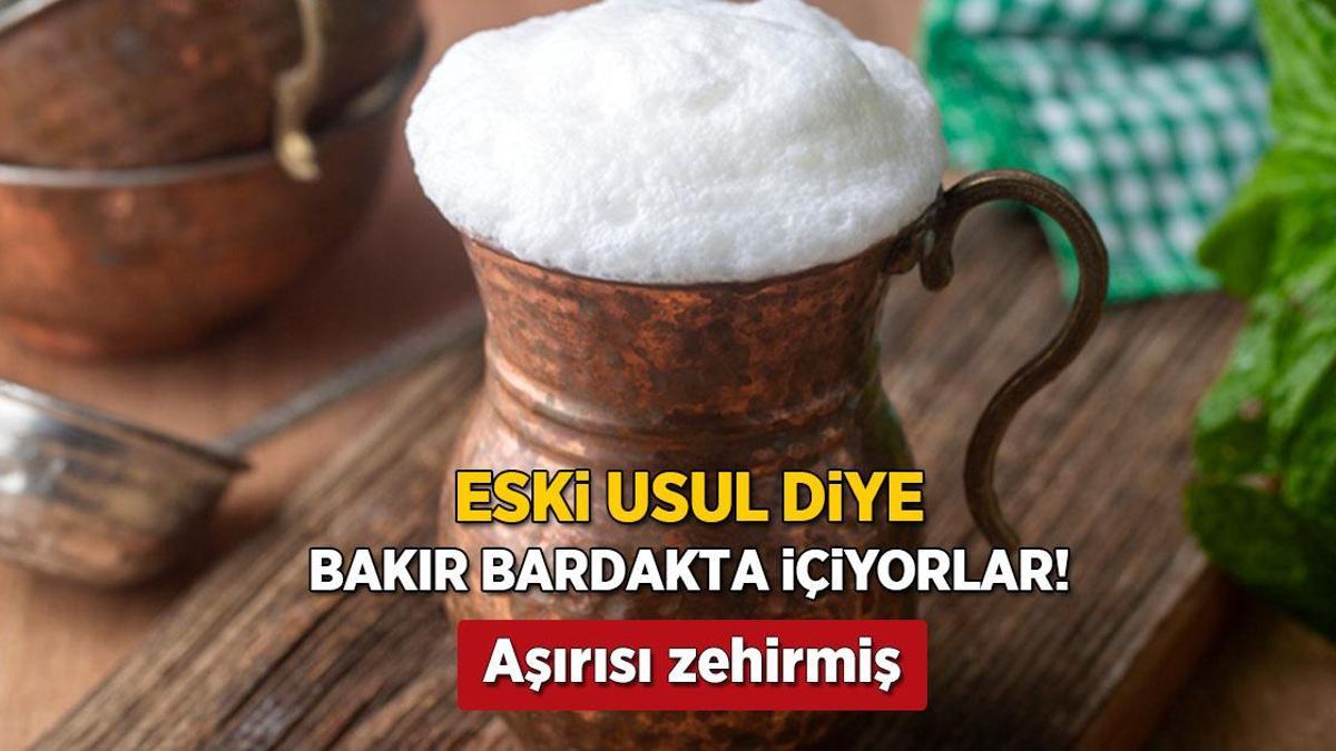 Bakır bardakta ayran lıkır lıkır gidiyor! Meğer sızıyormuş, kaplama şart